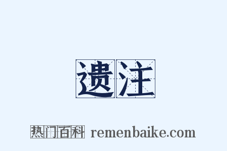 遗注是什么意思的图片